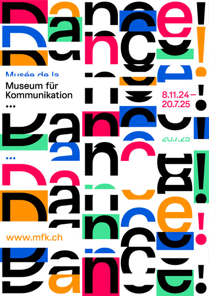 Erich Brechbühl “Dance!” / limited edition typographic poster / available in F4
