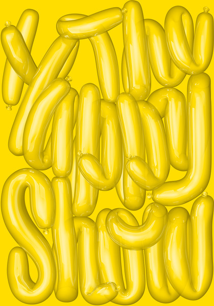 Erich Brechbühl “The Happy Show” / giclée typographic poster / available in 70×100