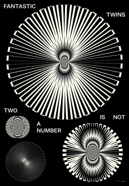 Fons Hickmann “Two is not a Number” / giclée typographic poster / available in F4, 100×140, 70×100, 50×70