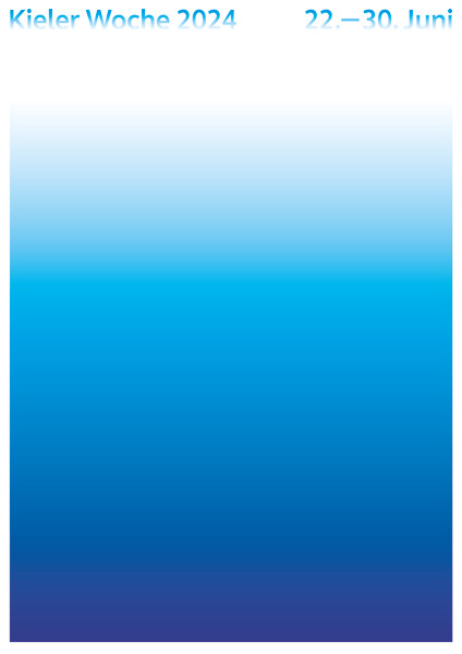 Jianping He “Kieler Woche 2024” / limited edition typographic poster / available in A0