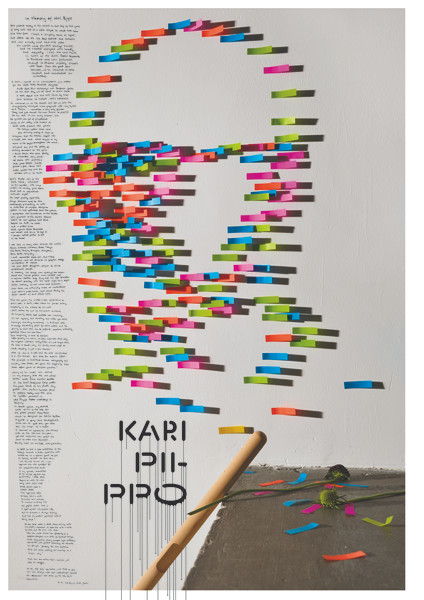 Jianping He “In Memory of Kari Piippo” / limited edition typographic poster / available in A0