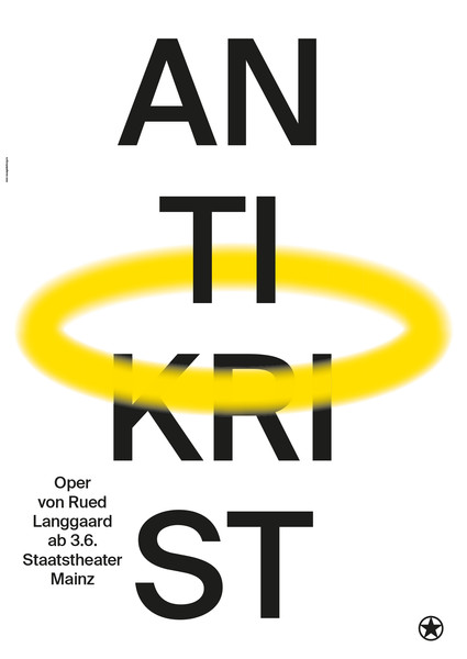 Neue Gestaltung “Antikrist” / limited edition typographic poster / available in A0