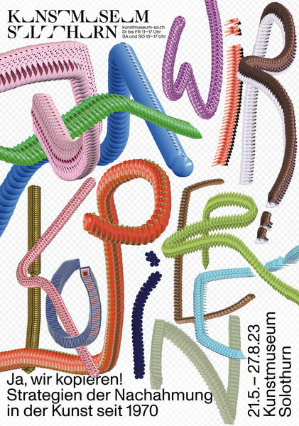 Raffinerie “Ja, wir kopieren!” / giclée typographic poster / available in F4, 70×100