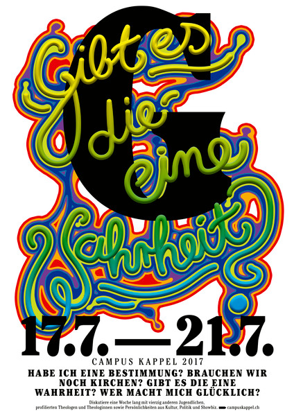 Raffinerie “Campus Kappel – G” / giclée typographic poster / available in A2