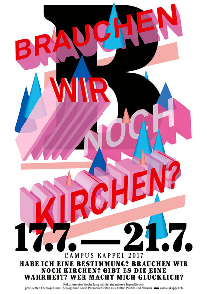 Raffinerie “Campus Kappel – B” / giclée typographic poster / available in A2