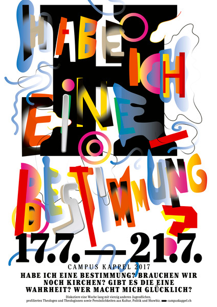 Raffinerie “Campus Kappel – H” / giclée typographic poster / available in A2