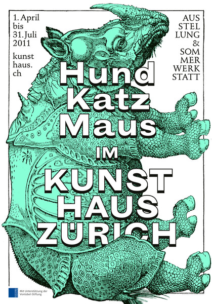 Raffinerie “Hund Katz Maus” / giclée typographic poster / available in 70×100