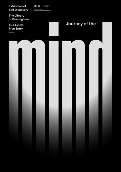 Rejane Dal Bello “Journey of the Mind” / giclée typographic poster / available in A0, A1, A2