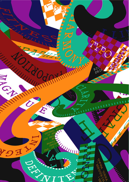 Richard Niessen “Seven Rulers of Beauty” / giclée typographic poster / available in A0, A1