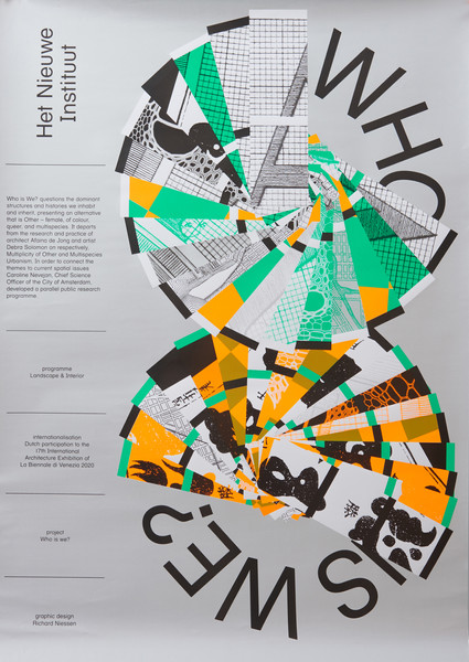 Richard Niessen “Who is we?” / Limited edition typographic poster / numbered / hand-signed / limited run of 20 / available in A0