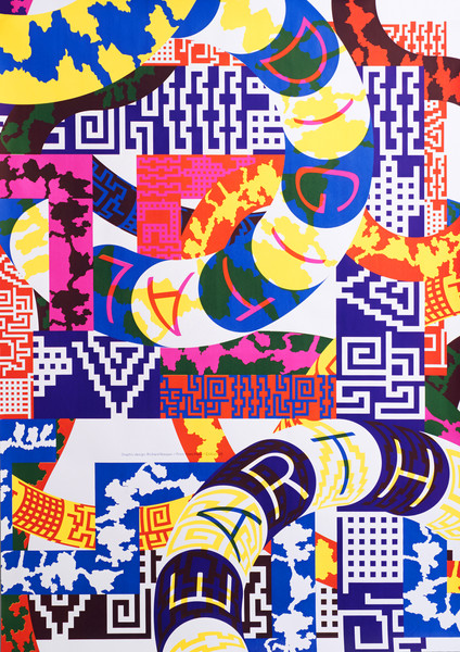 Richard Niessen “Digital Earth” / Limited edition typographic poster / numbered / hand-signed / limited run of 30 / available in A0