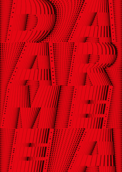 Sam Steiner “Dame Area” / giclée typographic poster / available in F4, 100×140, 70×100, 50×70, A0, A1, A2