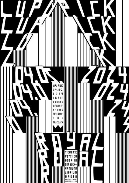 Sam Steiner “Lupu Pick” / giclée typographic poster / available in F4, 100×140, 70×100, 50×70, A0, A1, A2