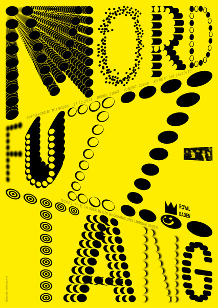 Sam Steiner “Mord Fuzztang + Bodoh” / giclée typographic poster / available in F4, 100×140, 70×100, 50×70, A0