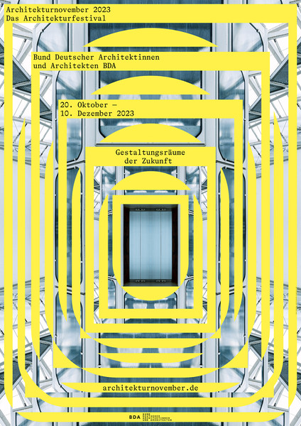 Studio Tillack Knöll “Architekturnovember” / 2023 print typographic poster / limited run of 100 / available in A1