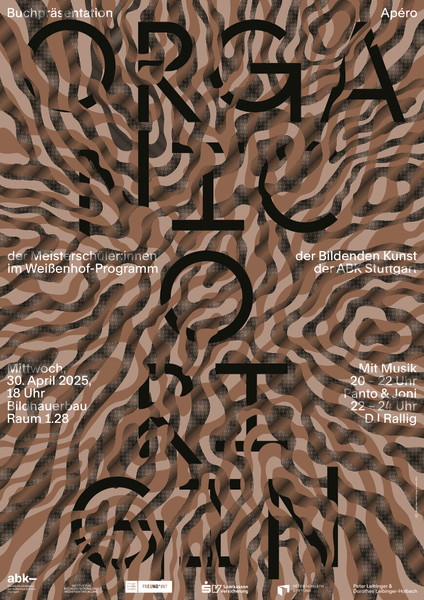 Studio Tillack Knöll “Organic Origin” / Original Edition typographic poster / hand-signed / limited run of 200 / available in A0