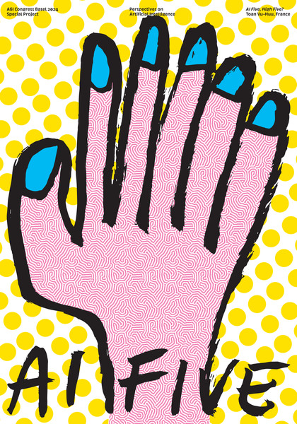 Toan Vu-Huu “AI Five” / giclée typographic poster / available in F4, 70×100, 50×70