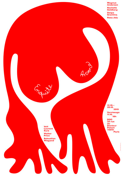 Toan Vu-Huu “Enquête Arcane” / giclée typographic poster / available in F4, 70×100, 50×70