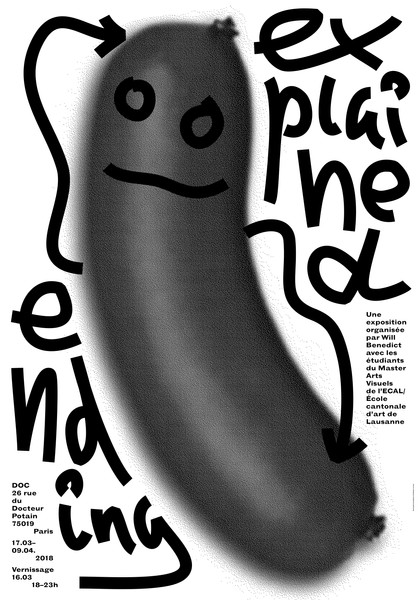 Toan Vu-Huu “Ending explained” / giclée typographic poster / available in F4, 100×140, 70×100, A0, A1