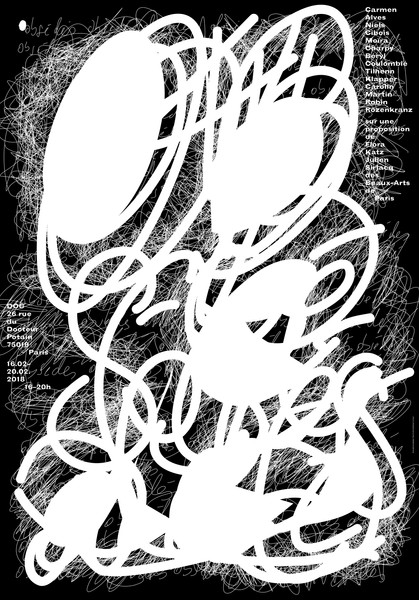 Toan Vu-Huu “Obsédés” / giclée typographic poster / available in F4, 70×100, A0, A1