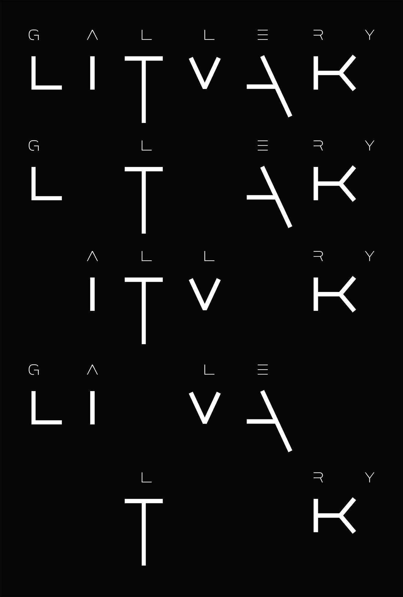 Philippe Apeloig “Affiche logotye” / limited edition typographic poster / available in 100×150