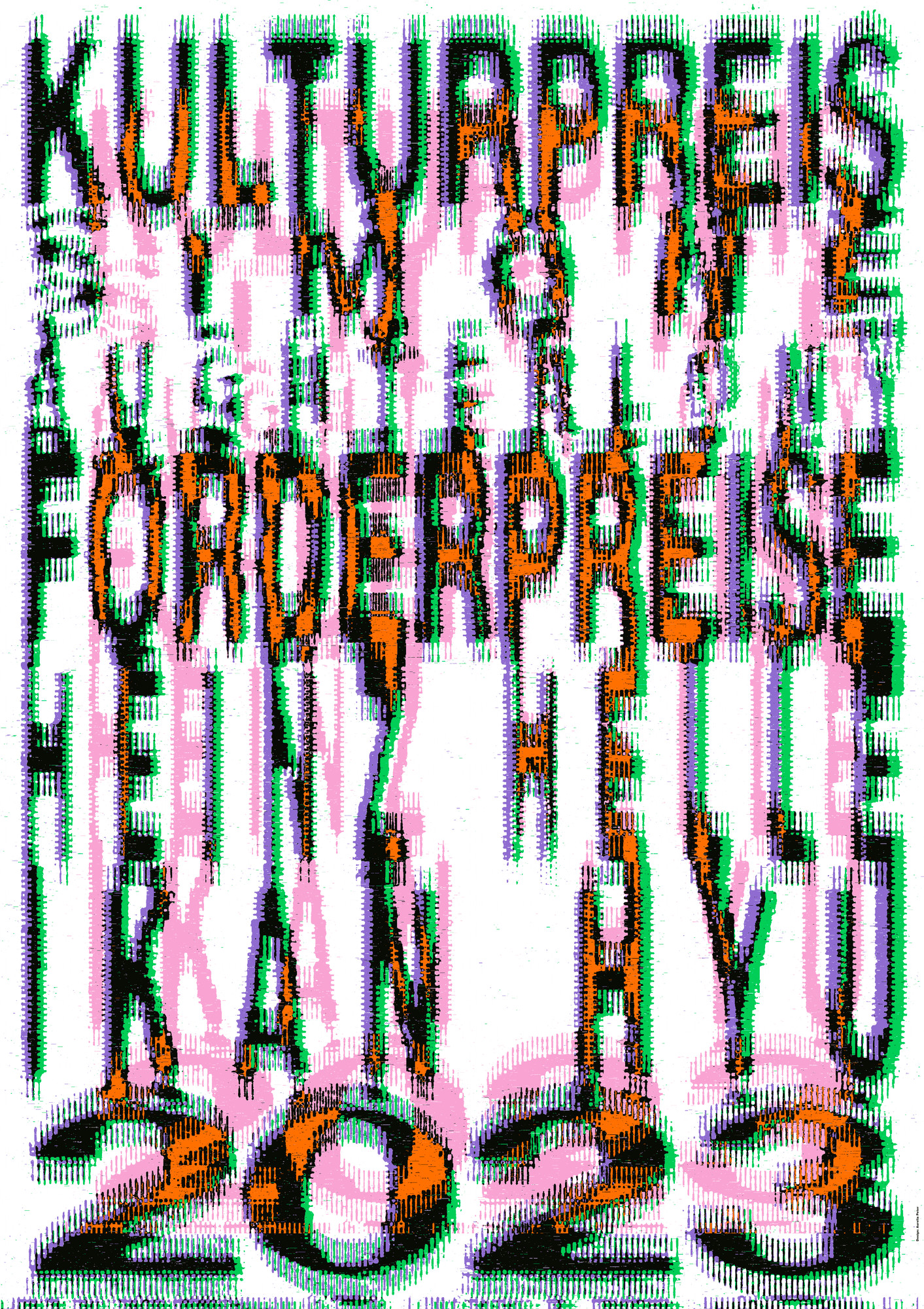 Aurelia Peter “Kulturpreis und Förderpreise 2023, Kanton Zürich” / giclée typographic poster / available in A0, A1