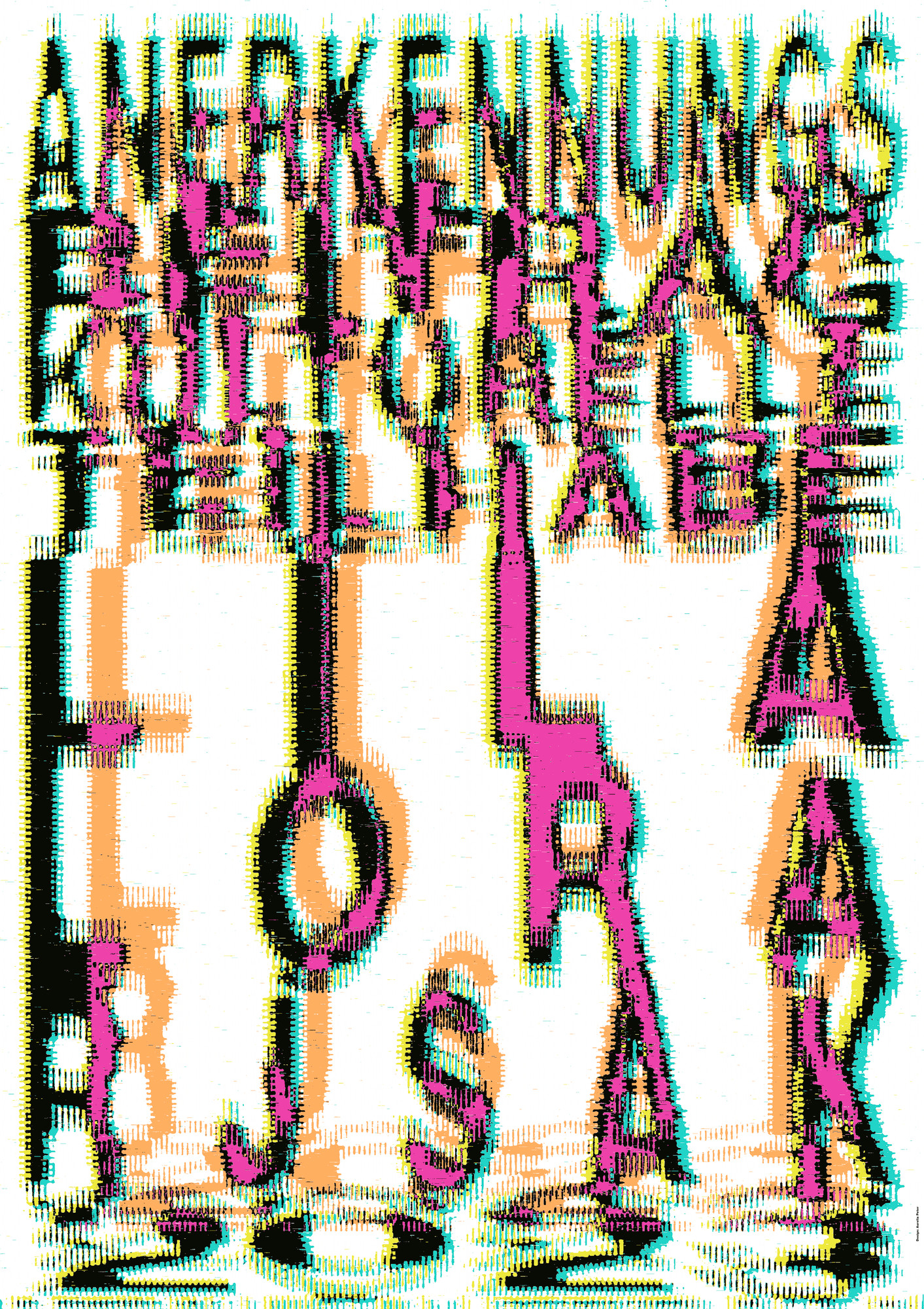 Aurelia Peter “Anerkennungsbeiträge Kulturelle Teilhabe 2023, Kanton Zürich” / giclée typographic poster / available in A0, A1