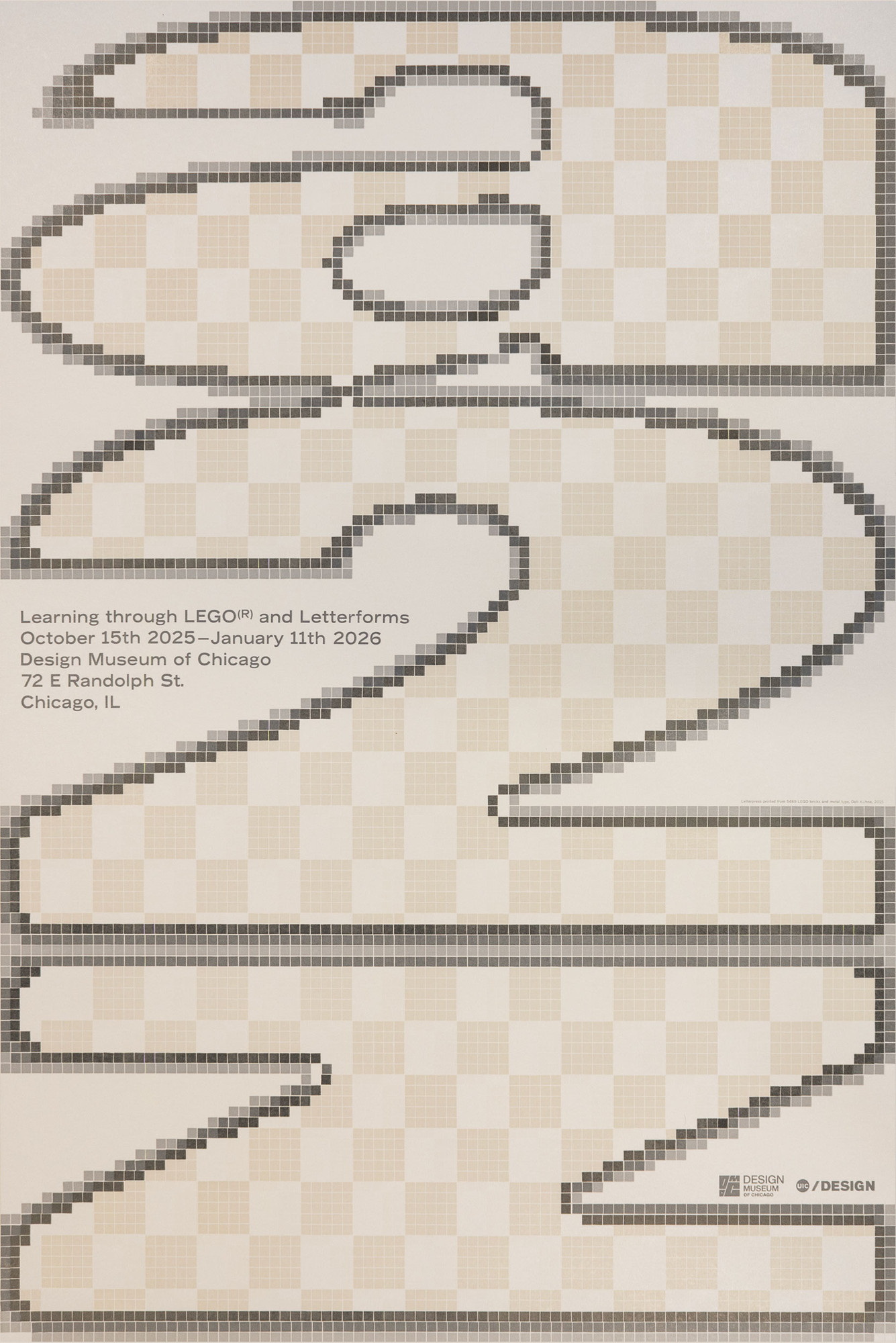 Dafi Kühne “a–z: Learning through LEGO® and Letterforms” / limited edition typographic poster / limited run of 100 / available in 68,7×99,7