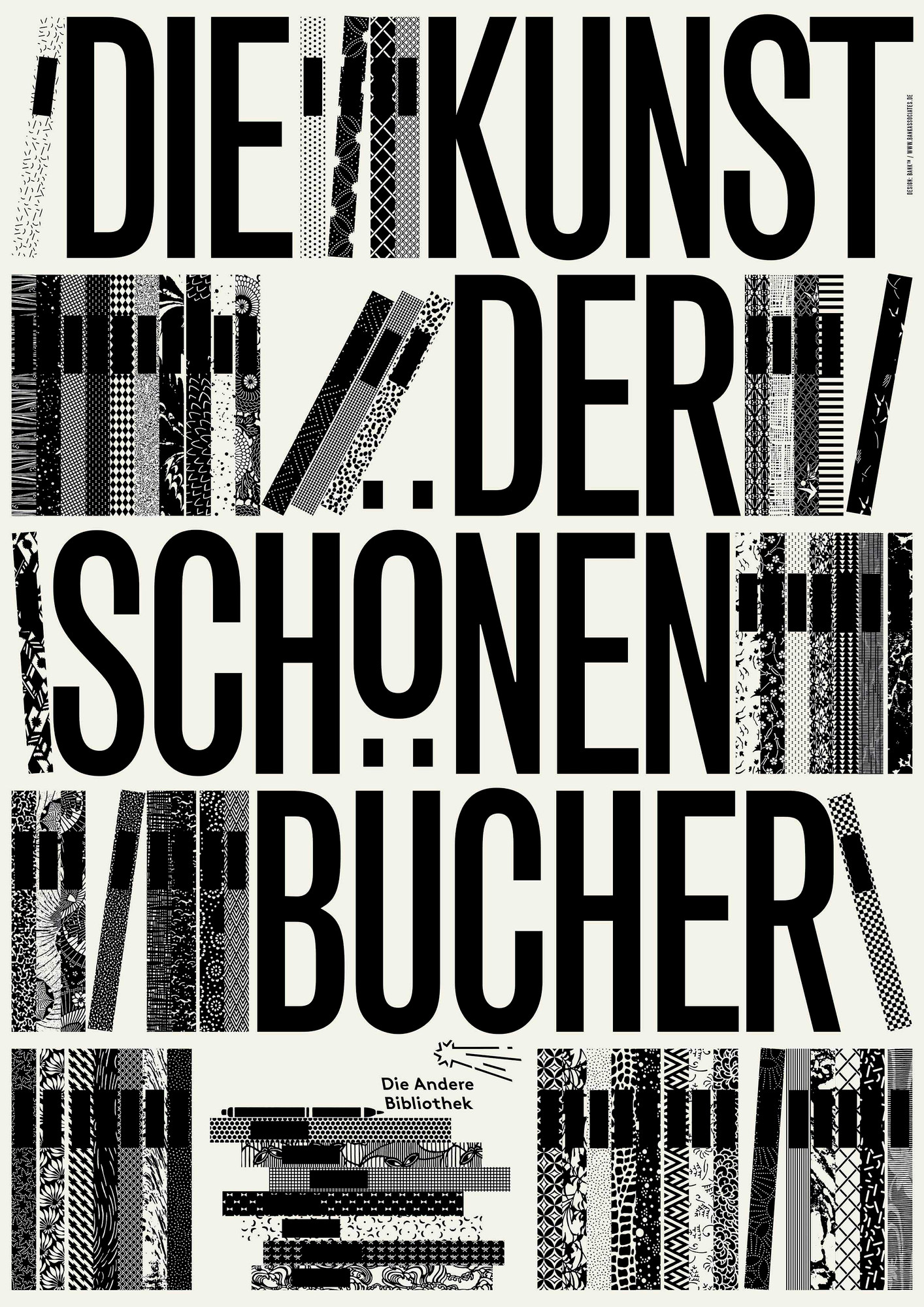 BANK™ “Die Kunst der schönen Bücher” / limited edition typographic poster / available in A1
