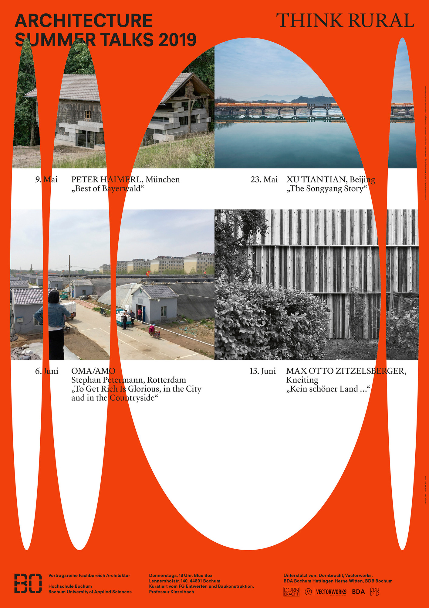 BANK™ “Architecture Summer Talks 2019 ‘Think Rural’ (frontside)” / limited edition typographic poster / available in A1