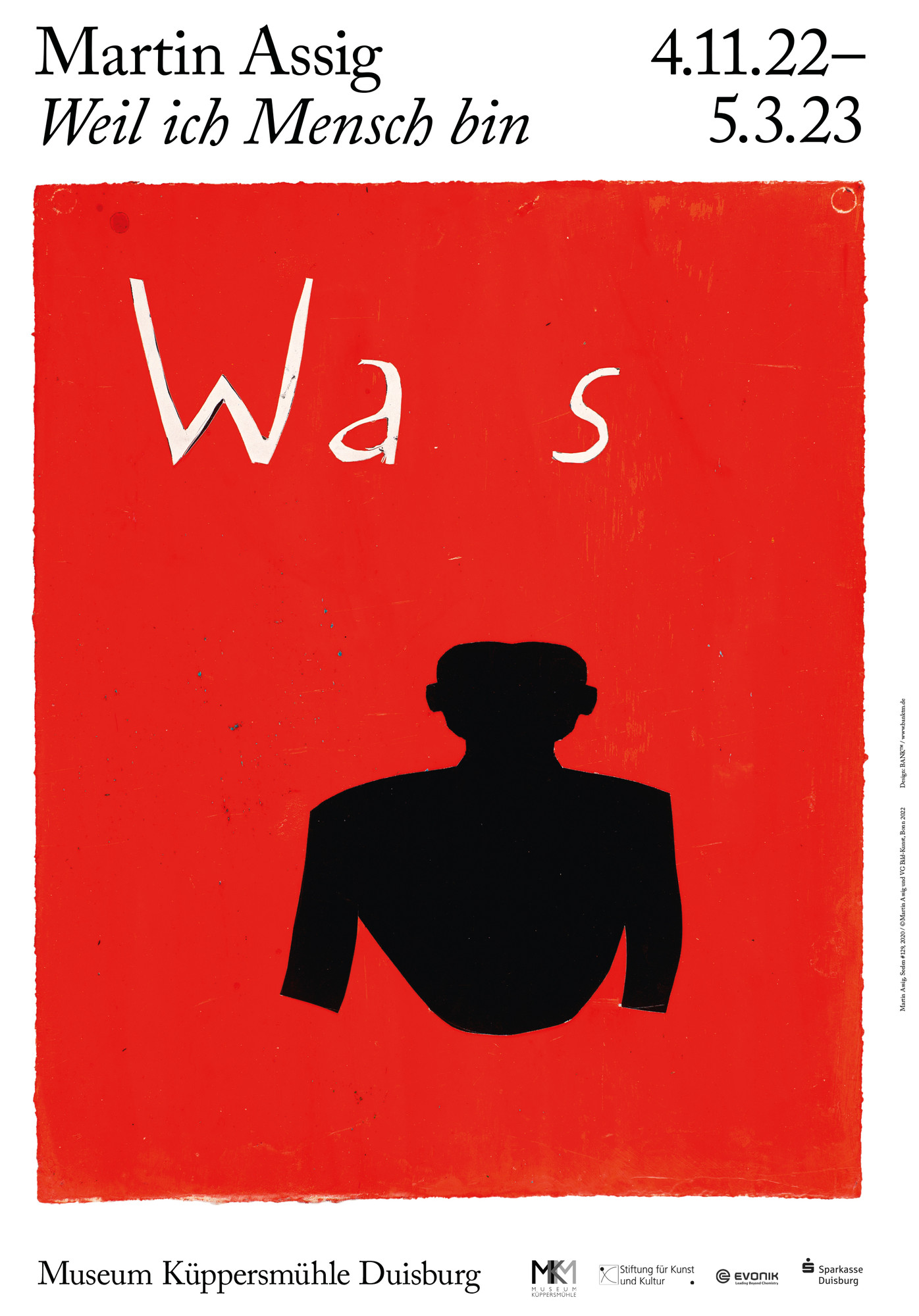 BANK™ “Martin Assig: Weil ich Mensch bin” / limited edition typographic poster / available in A1