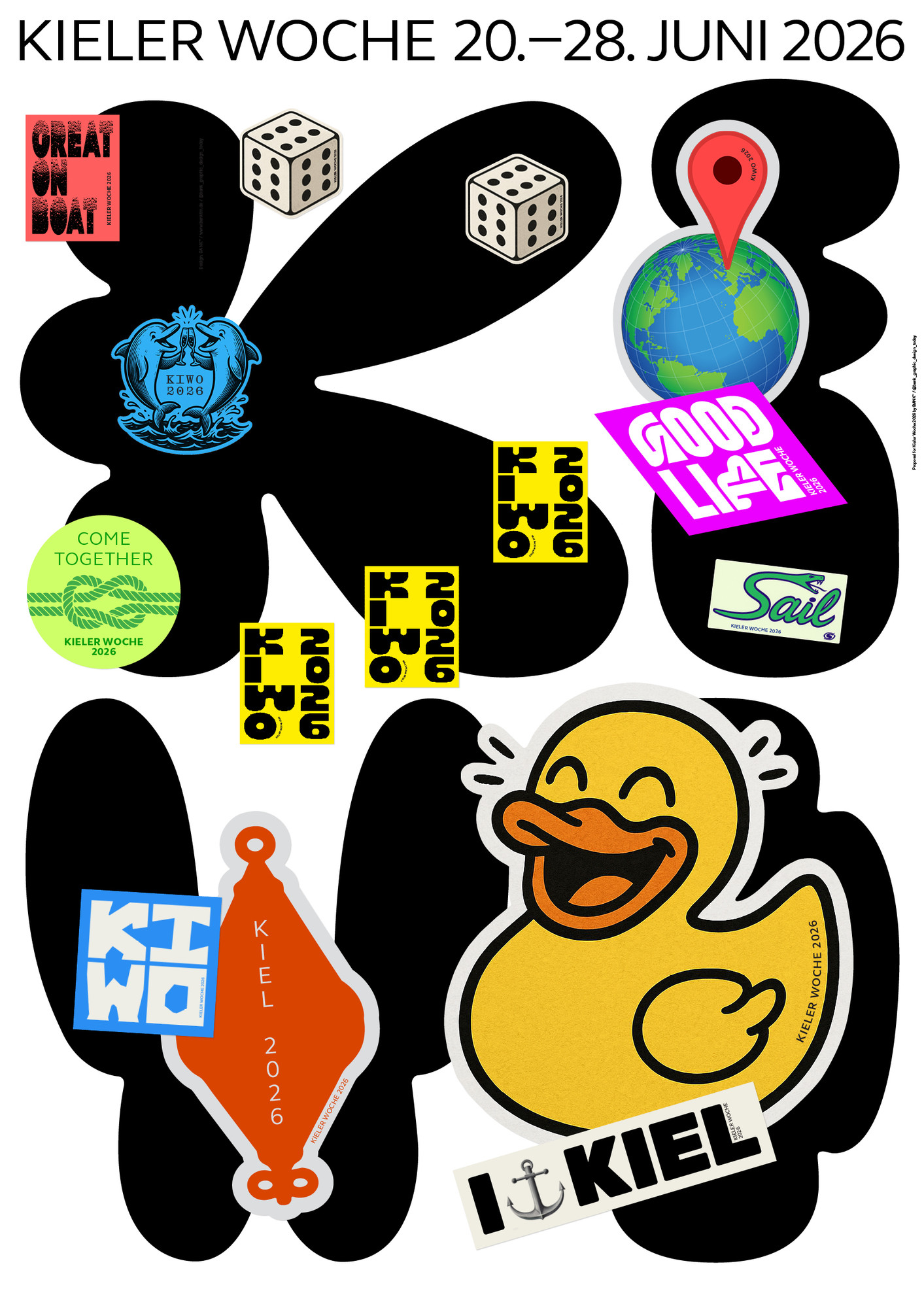 BANK™ “Proposal for Kieler Woche” / giclée typographic poster / available in A0, A1