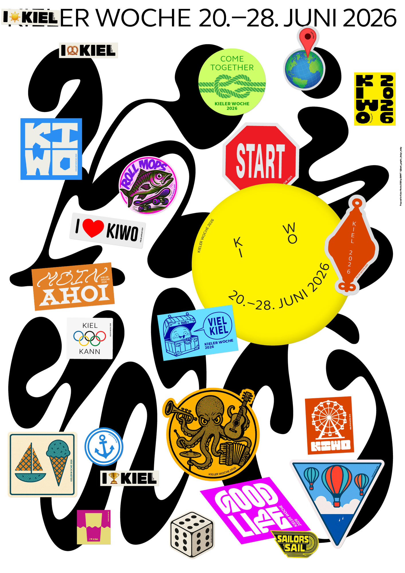 BANK™ “Proposal for Kieler Woche” / giclée typographic poster / available in A0, A1