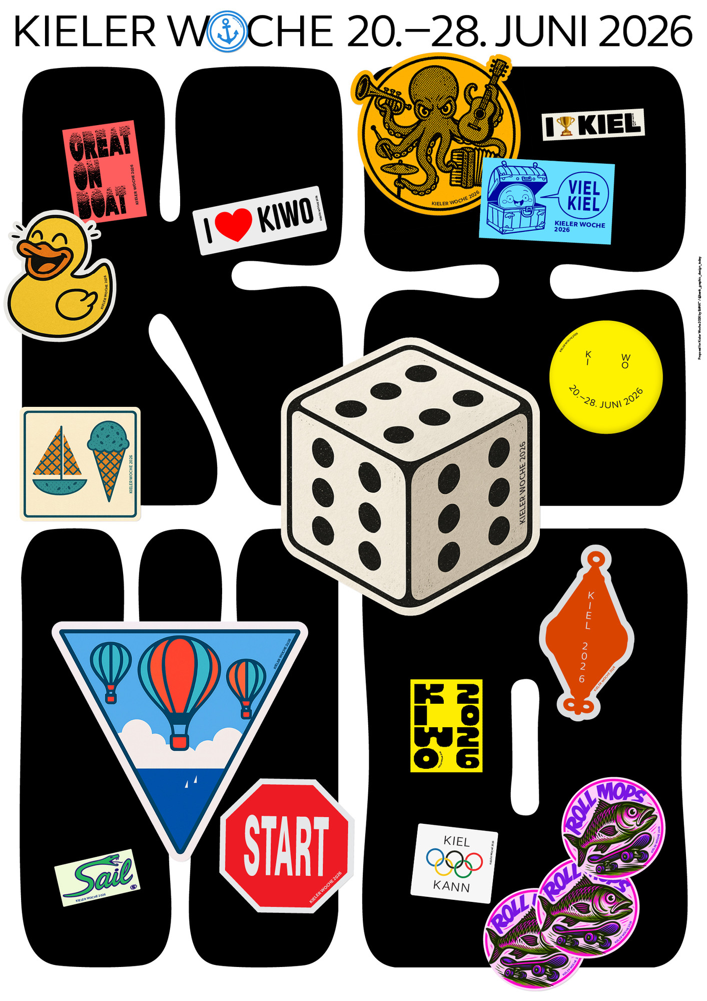 BANK™ “Proposal for Kieler Woche” / giclée typographic poster / available in A0, A1