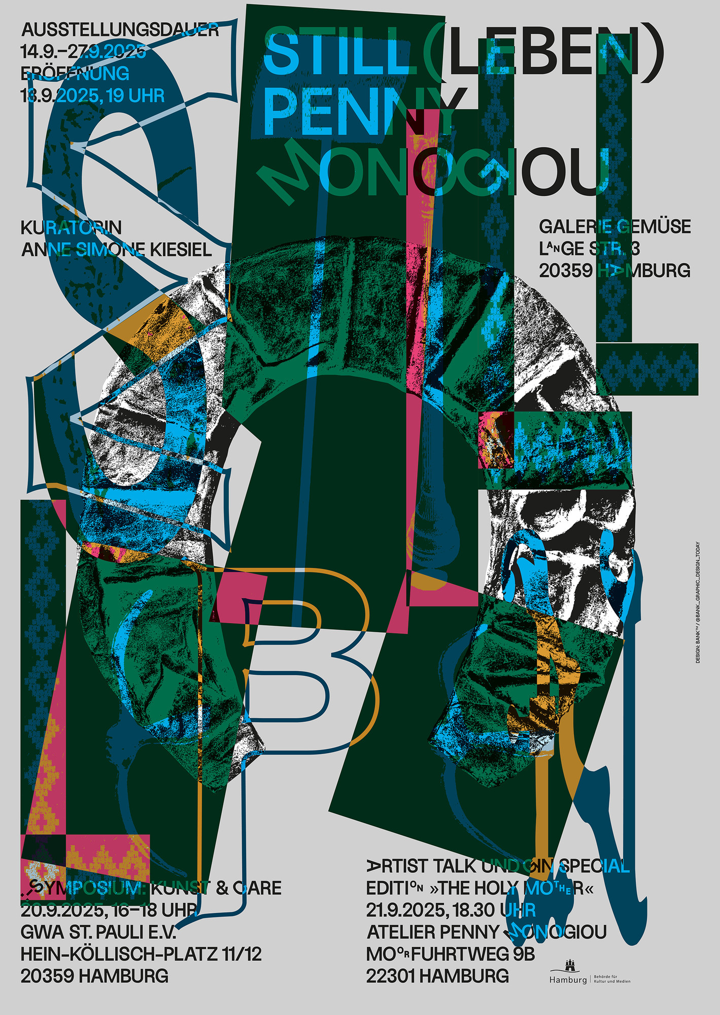 BANK™ “Still(Leben) Penny Monogiou” / limited edition typographic poster / available in A1