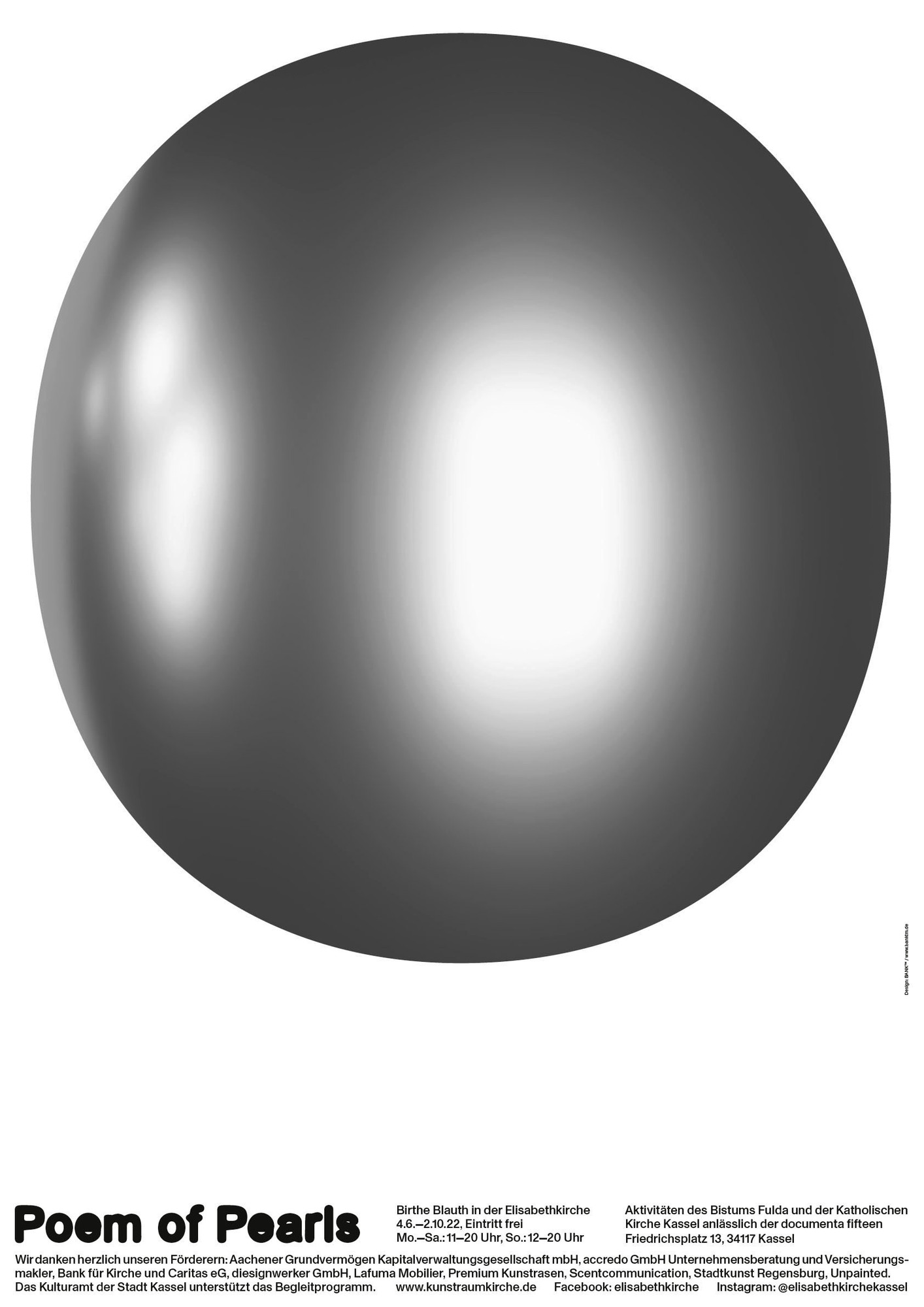 BANK™ “Poem of Pearls (3/4)” / limited edition typographic poster / available in A1, A3