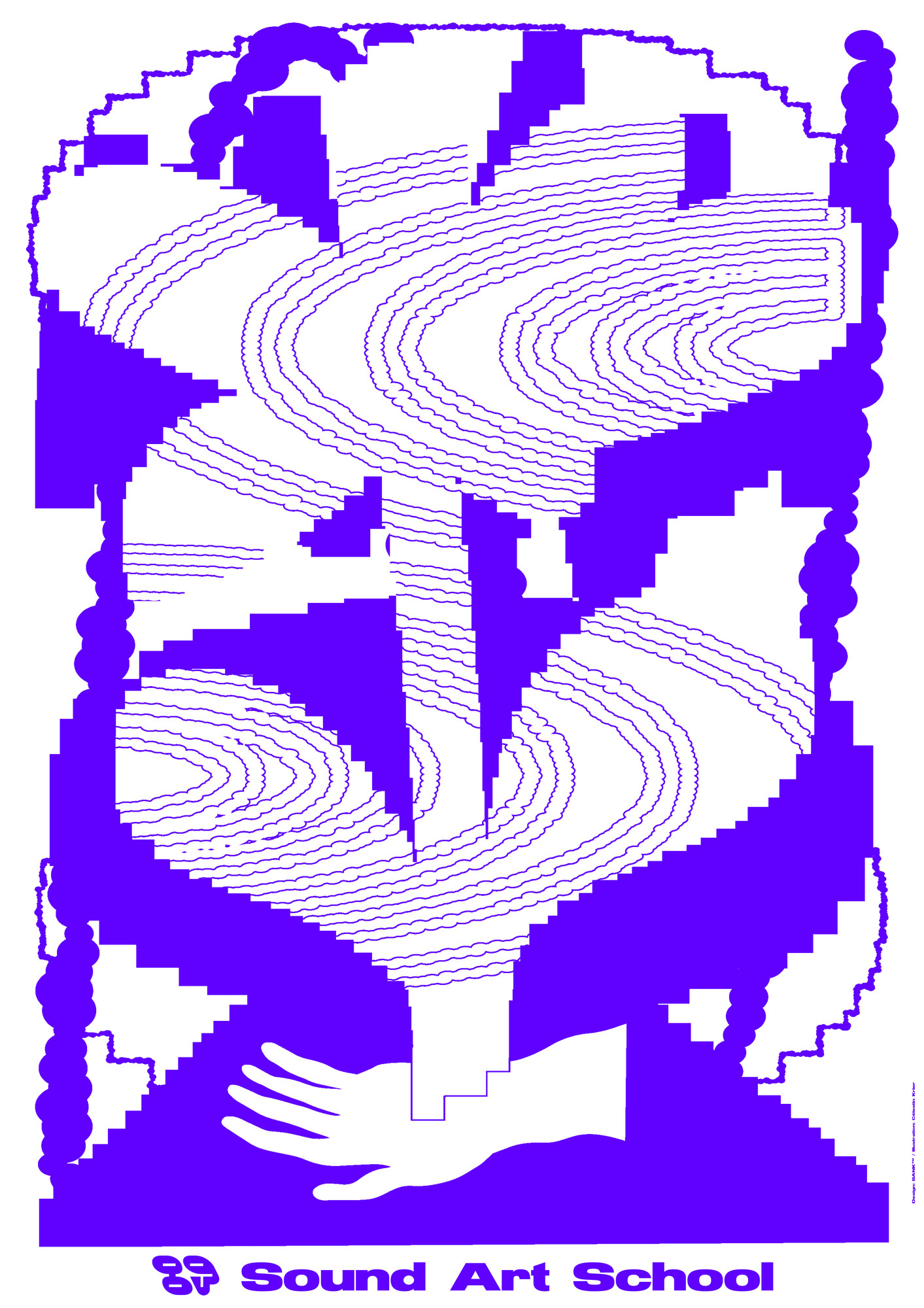 BANK™ “89 Sound Art School (6/6)” / giclée typographic poster / available in A0, A1