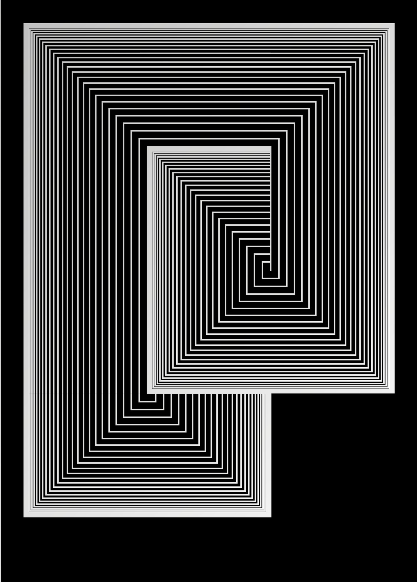 Daan Rietbergen “P” / limited edition typographic poster / hand-signed / available in 50×70