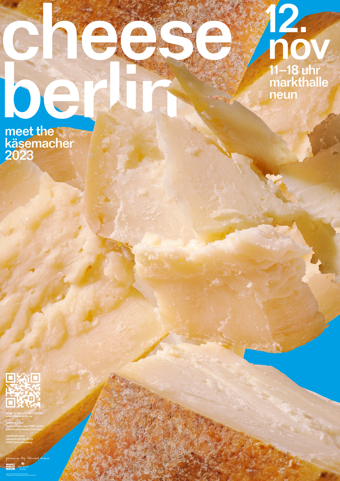 Daniel Wiesmann “cheese berlin” / giclée typographic poster / available in A0, A1, A2