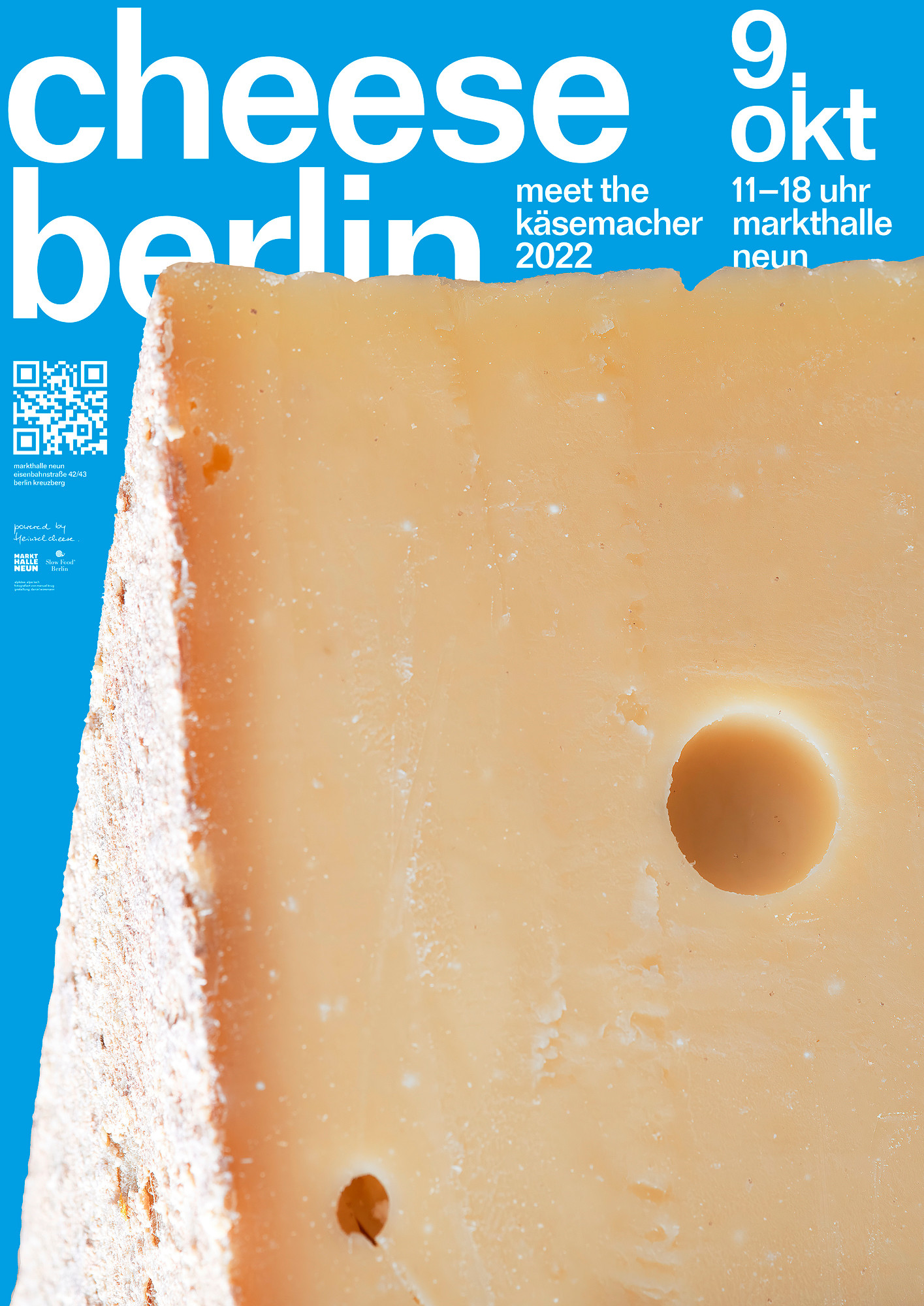 Daniel Wiesmann “cheese berlin” / giclée typographic poster / available in A0, A1, A2