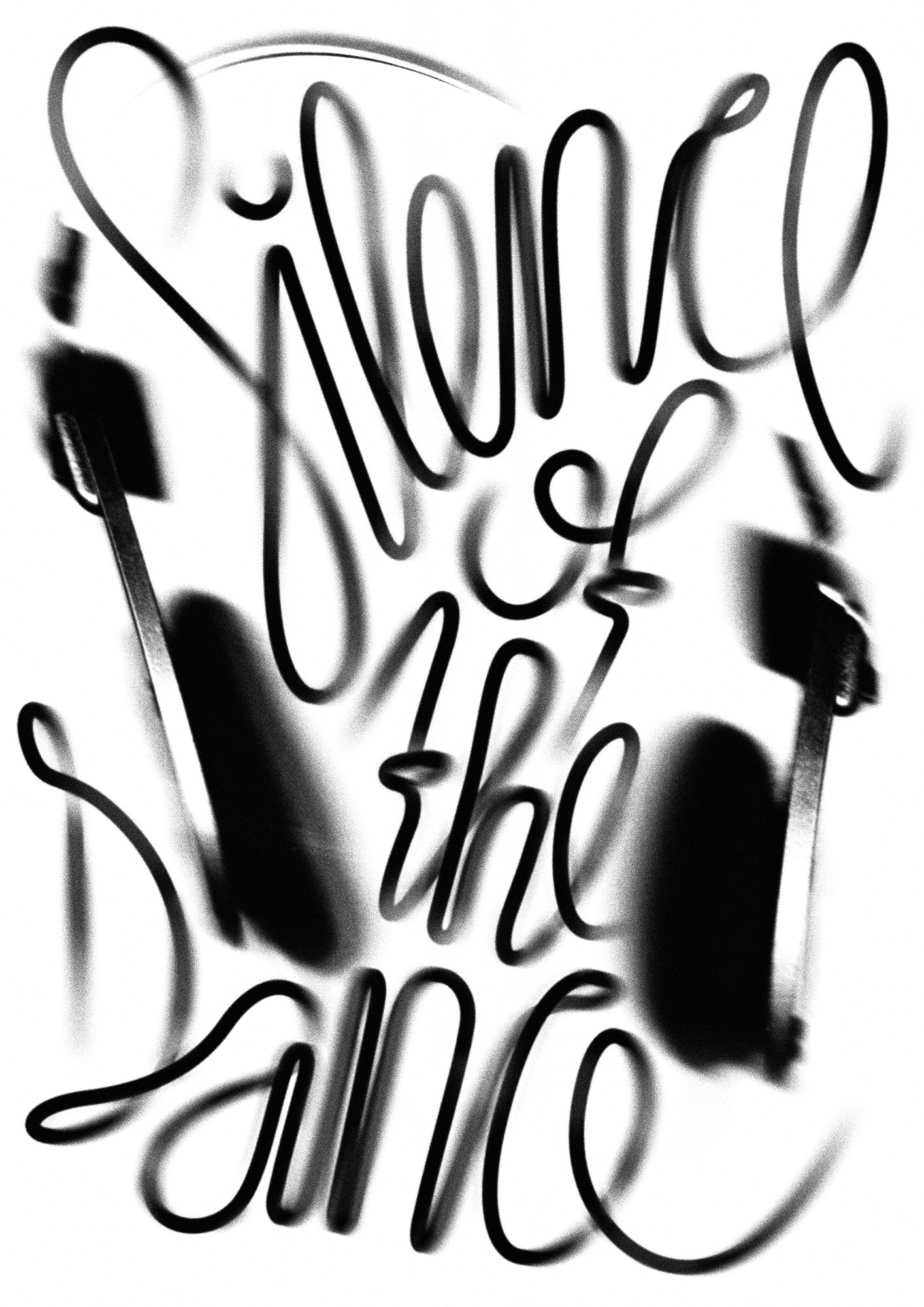 Erich Brechbühl “silence of the dance” / giclée typographic poster / available in 70×100, 50×70