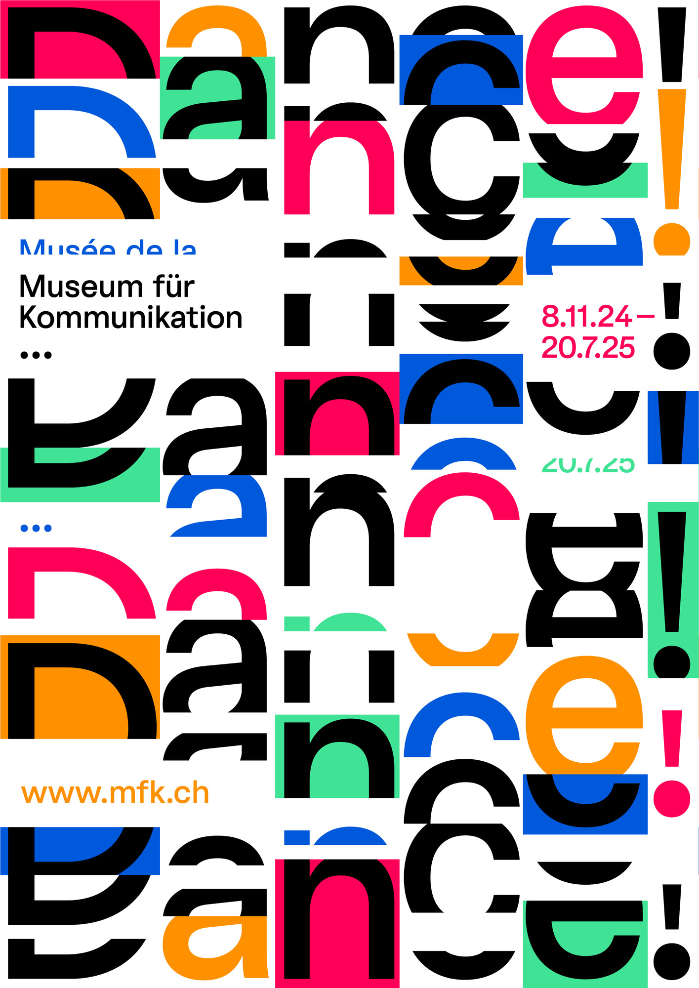 Erich Brechbühl “Dance!” / limited edition typographic poster / available in F4