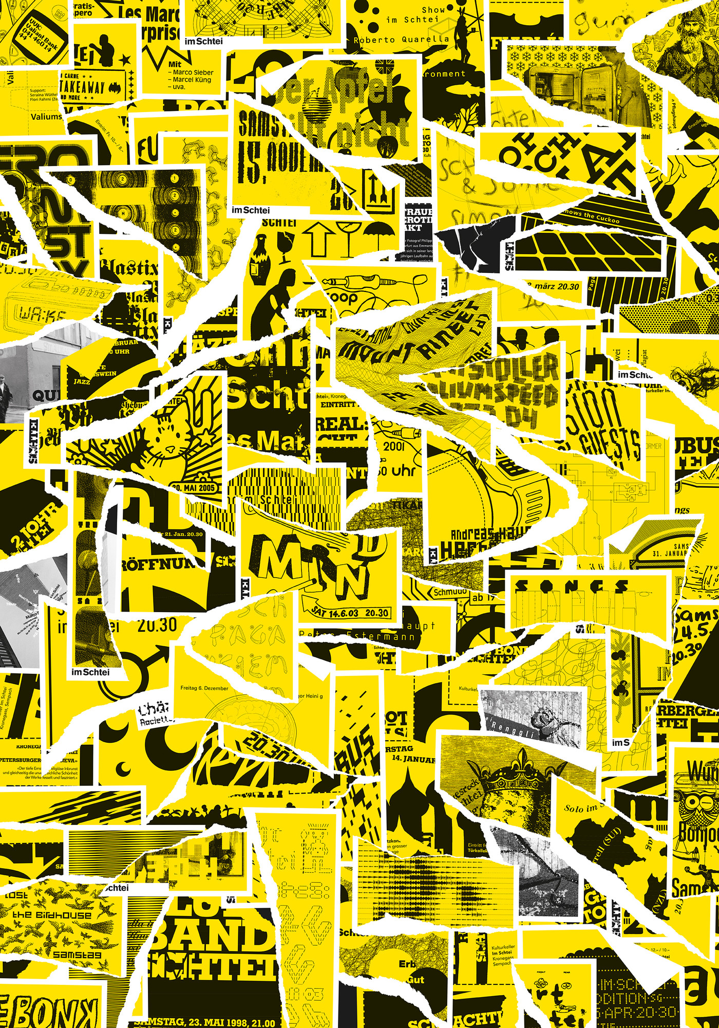 Erich Brechbühl “100 times im Schtei” / giclée typographic poster / available in 70×100