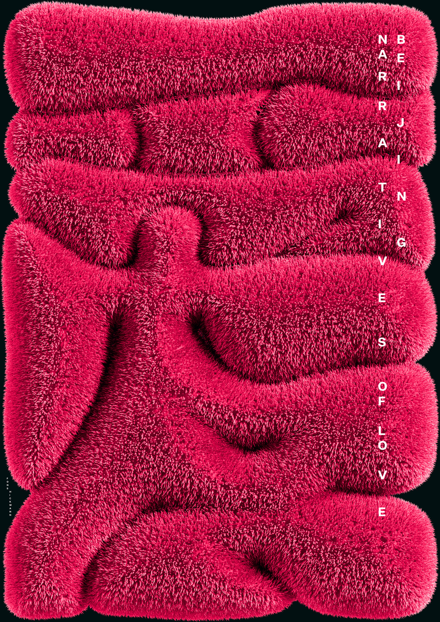 Fons Hickmann “爱” / giclée typographic poster / available in A0, A1, A2