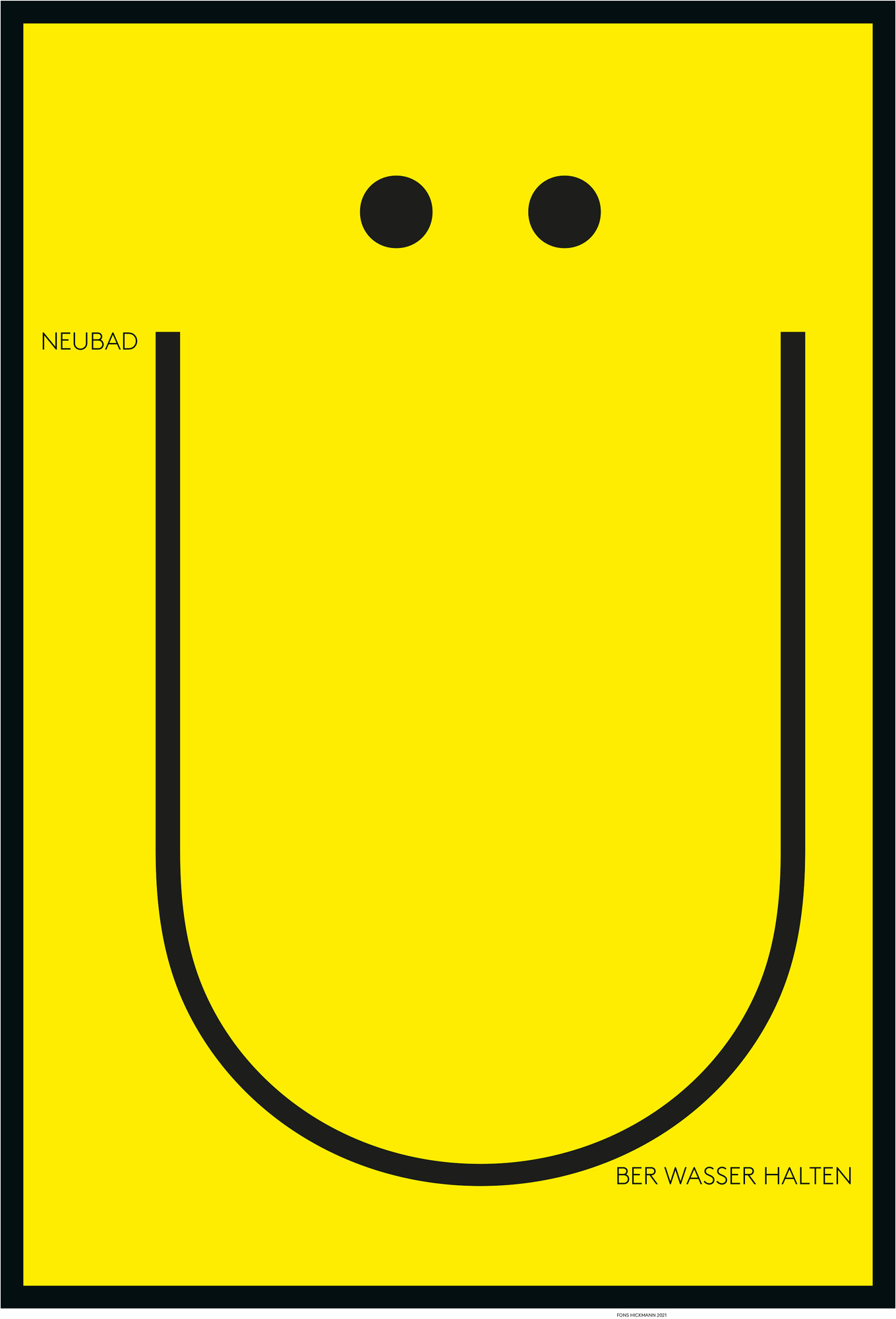 Fons Hickmann “Ü” / giclée typographic poster / available in A0, A1, A2