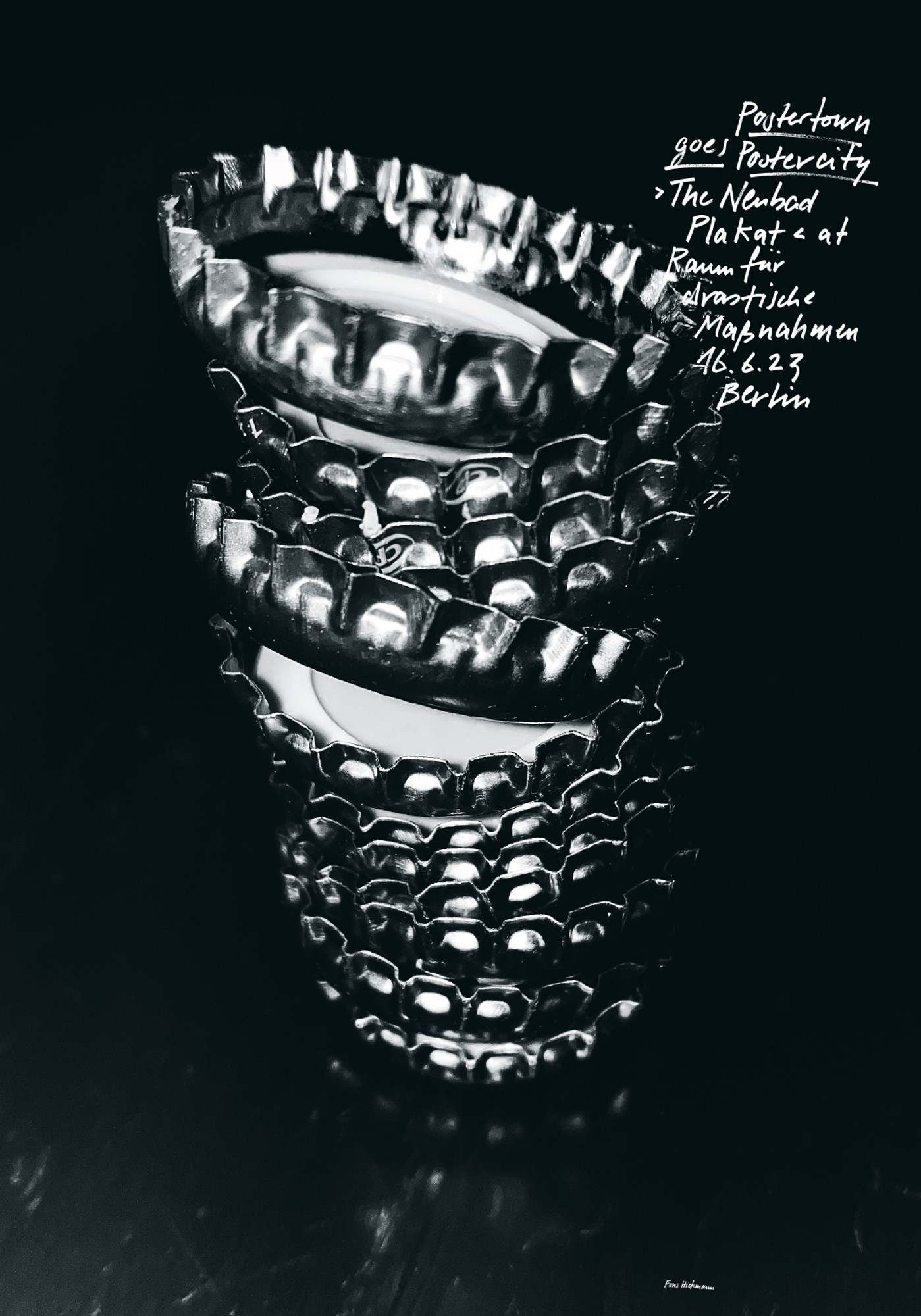 Fons Hickmann “Postertown goes Postercity” / giclée typographic poster / available in A0, A1, A2