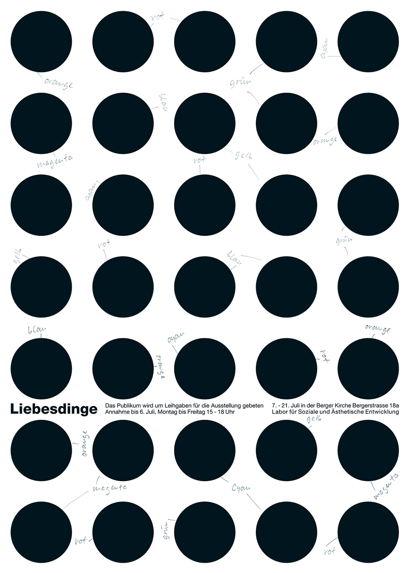 Fons Hickmann “Labor” / limited edition typographic poster / hand-signed / available in A1