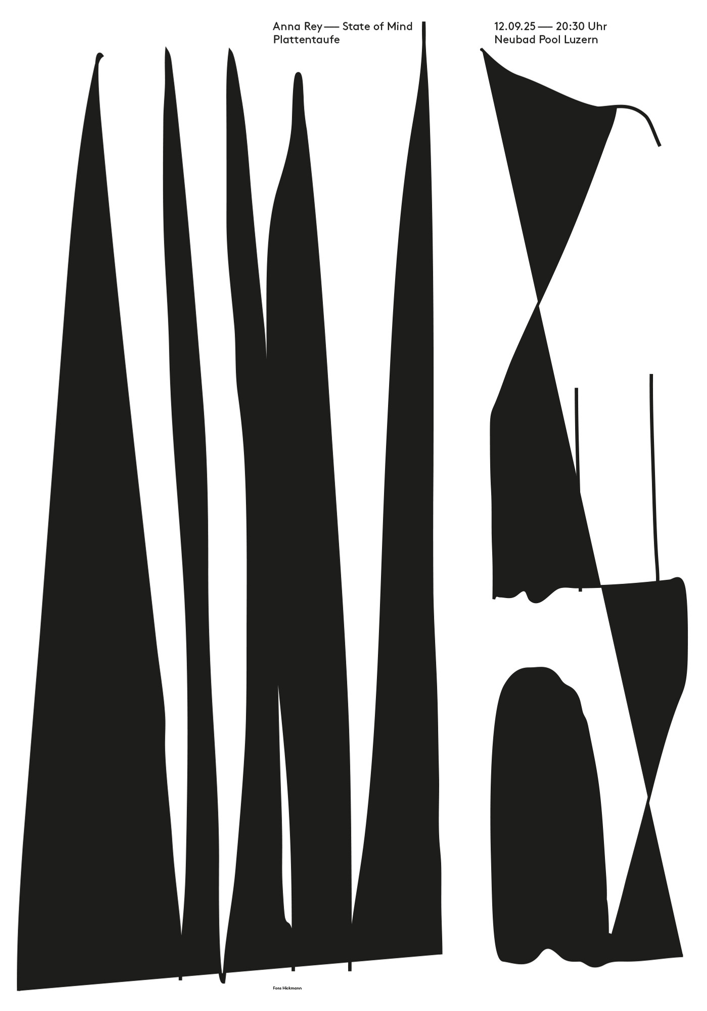 Fons Hickmann “Anna Rey” / giclée typographic poster / available in F4, A0, A1