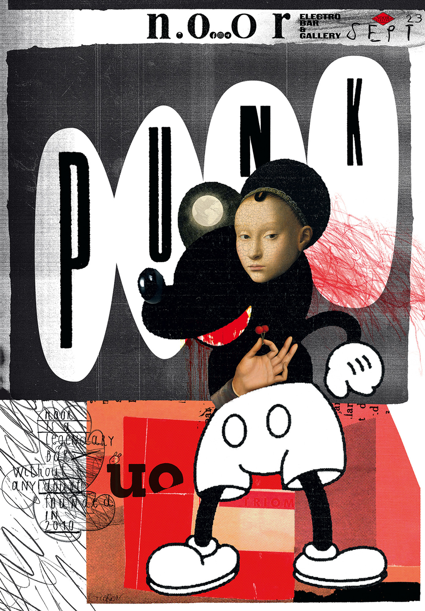 Igor Gurovich “punk party Noor” / giclée typographic poster / available in 70×100