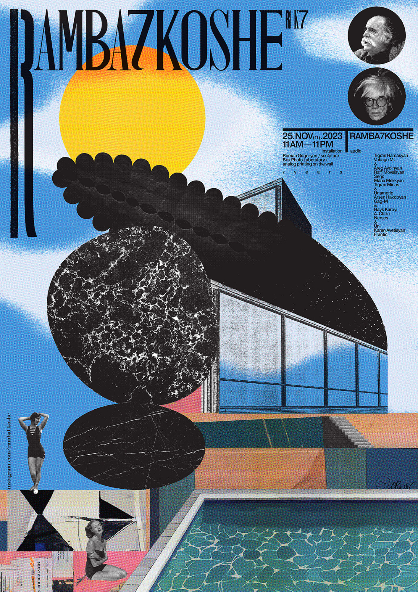 Igor Gurovich “rambalkoshe - 7 years” / giclée typographic poster / available in 70×100